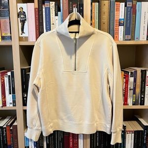 Cream Alex Mill Quarter Zip (Size Small)